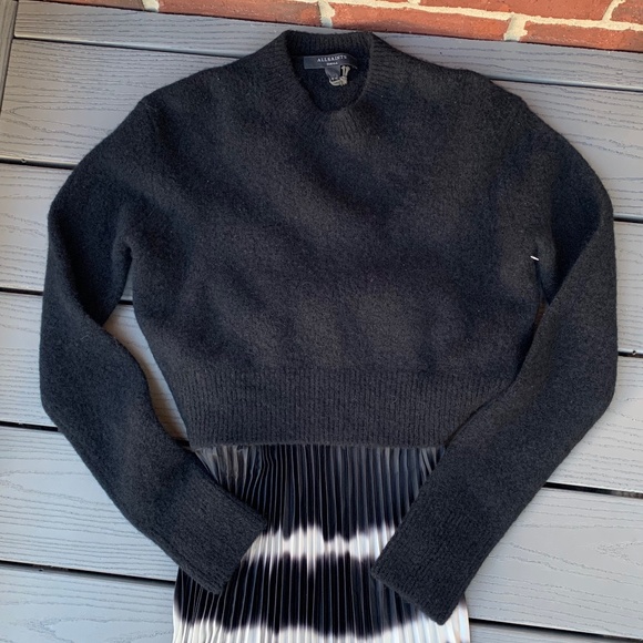 All Saints Curtis 2-in-1Tie Dye Pleated Midi Dress - Picture 3 of 16